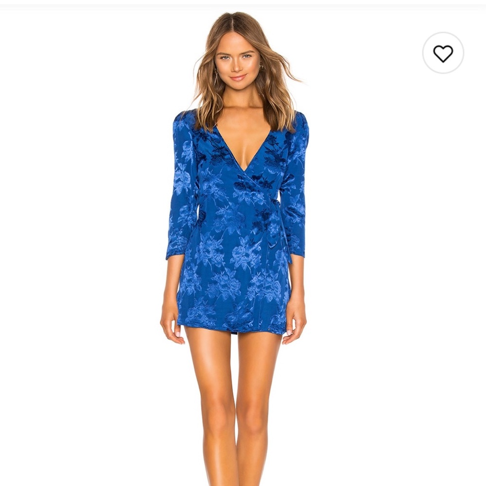 MAJORELLE Cobalt Blue Mini Dress